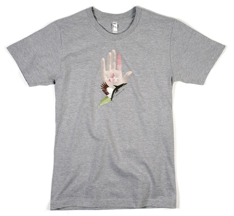 Invocations 'Hand' Design T-shirt (Grey)