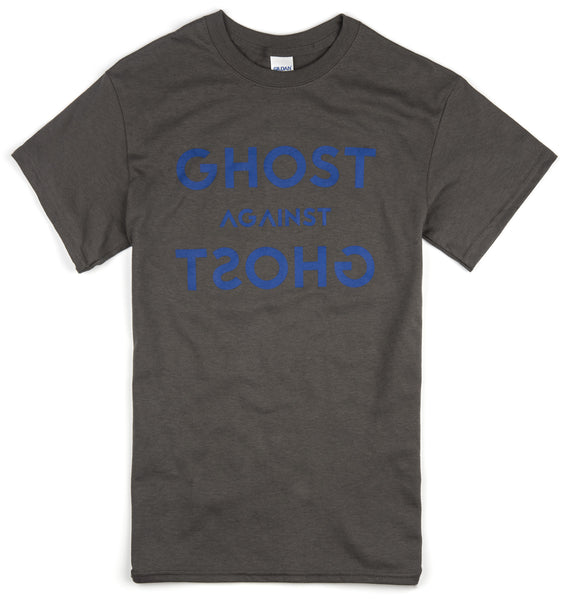 Unisex Ghost Against Ghost 'Logo' Design T-shirt (Grey)