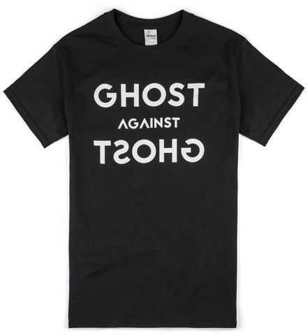 Unisex Ghost Against Ghost 'Logo' Design T-shirt (Black)